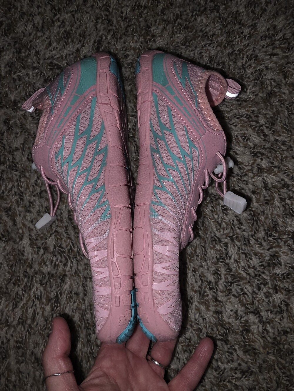 HF Pink & Turquoise Water-Ready Slip-On Sneakers EU 37 / US 7 - Picture 8 of 14